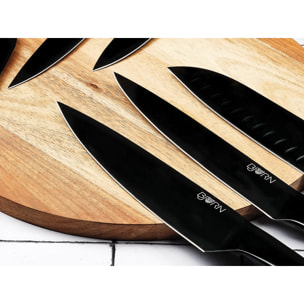 Bloc couteaux de cuisine et couteaux à steak JENSEN LOVIISA - 14 pièces