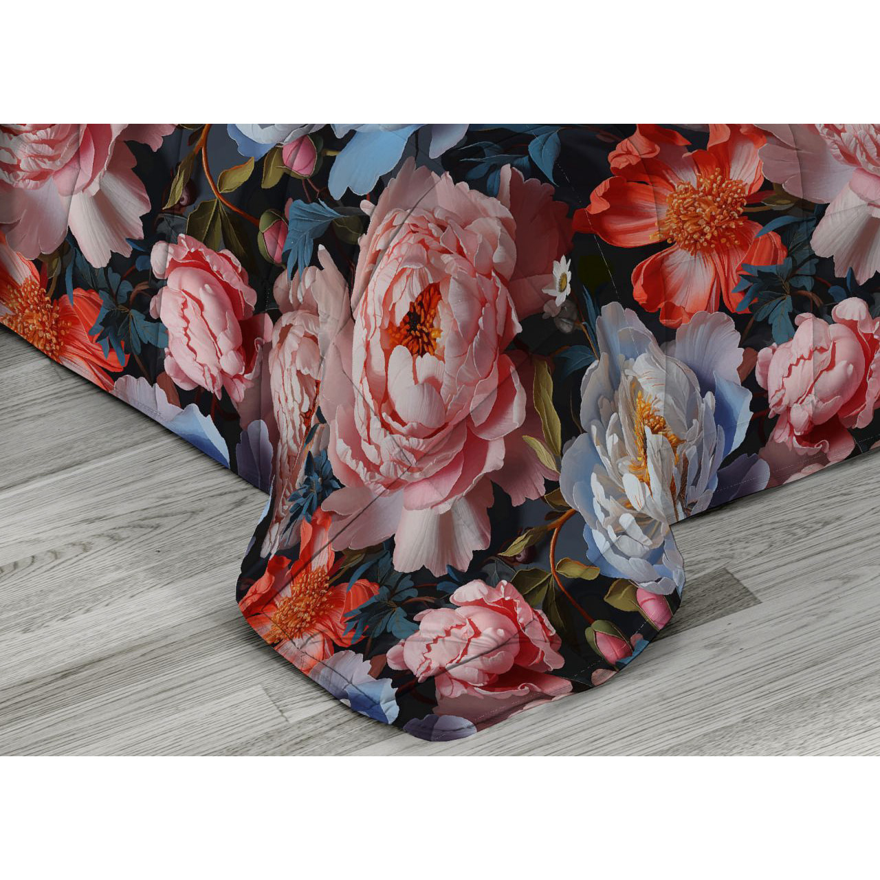 Trapunta Invernale 300gr Diadema Flora Stampa Digitale Fantasia Floreale D6