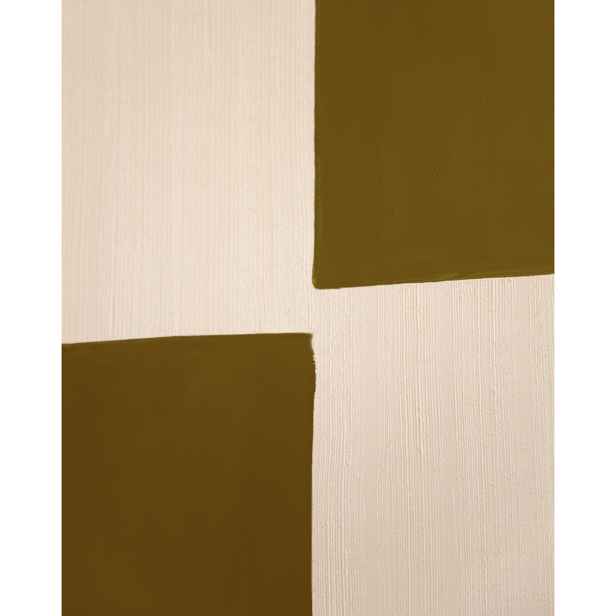 Tableau moutarde et blanc décoratif sur coton avec cadre en bois peint à la main à la peinture l'huile en différentes tailles