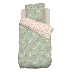 Parure de lit imprimée fée 140x 200cm