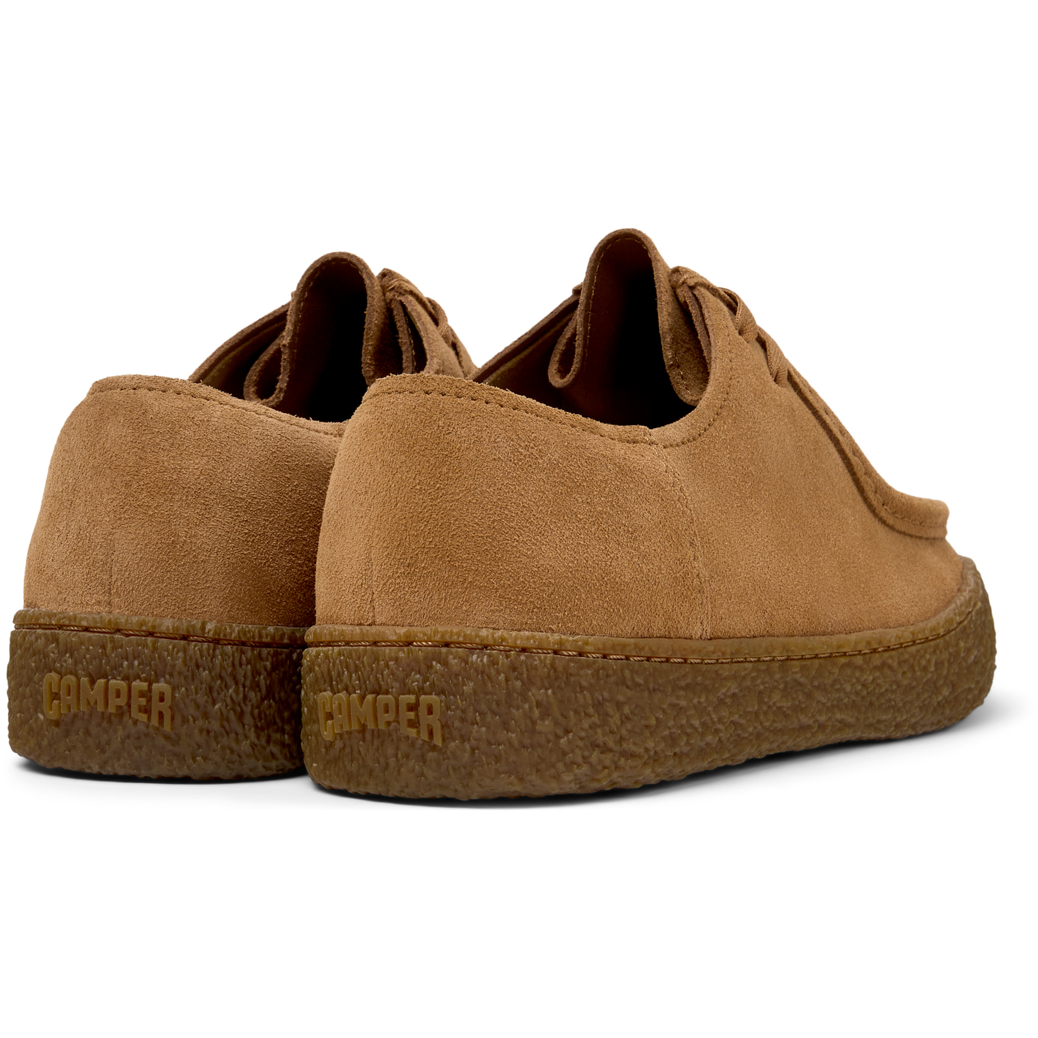 Zapatos de cordones - CAMPER Peu Terreno - Marron - Cuero de gamuza