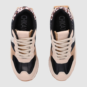 Deportivos de Tejido - Beig - Tacón: 4 cm