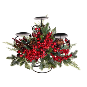 P/candele bacche pino brin - Pezzi 1 - ROSSO - Bianchi Dino SpA