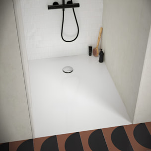 Receveur de douche antidérapant 80 x 80 cm Bastille céramique