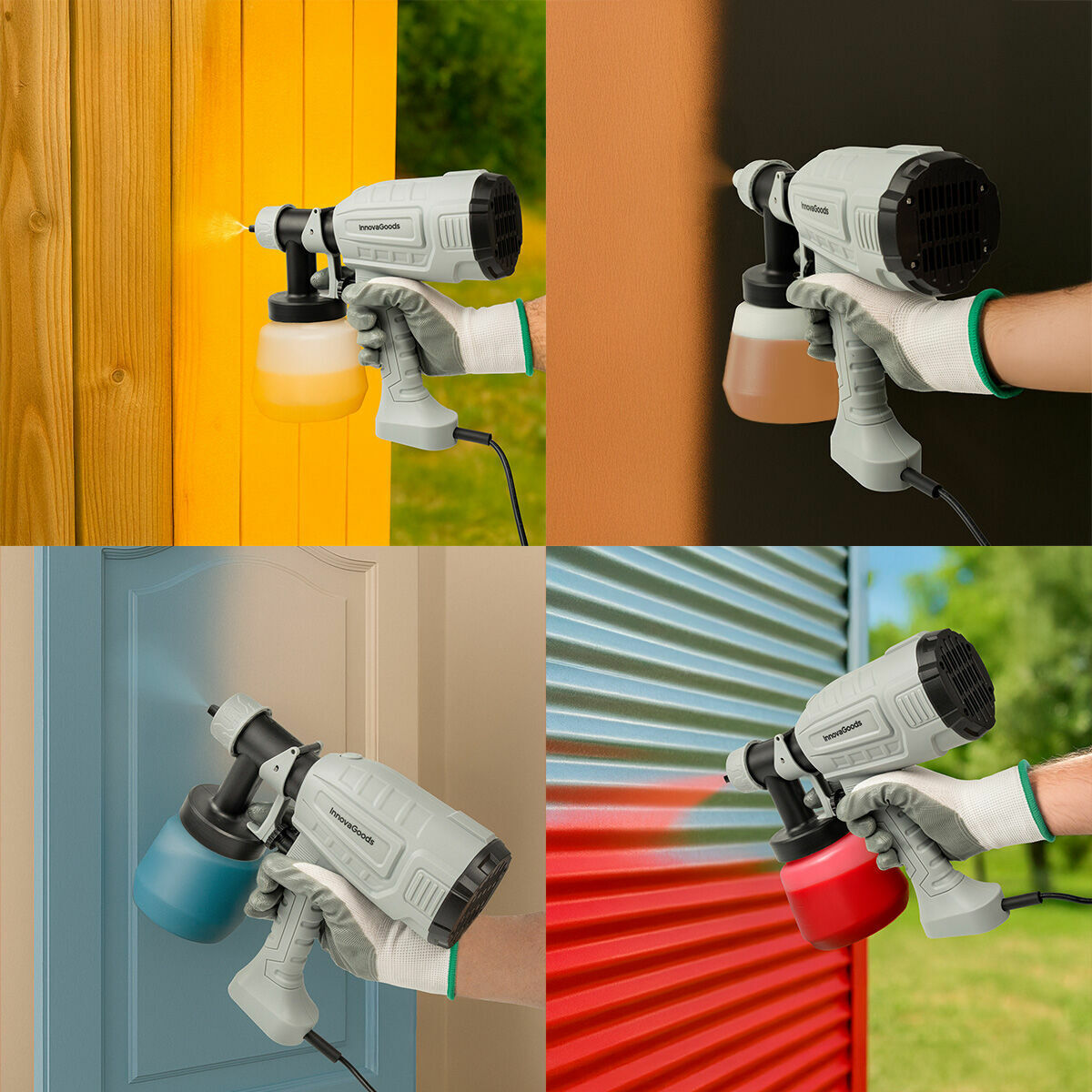 Pistola Elettrica per Verniciatura a Spruzzo Spraint InnovaGoods 1 L 500 W