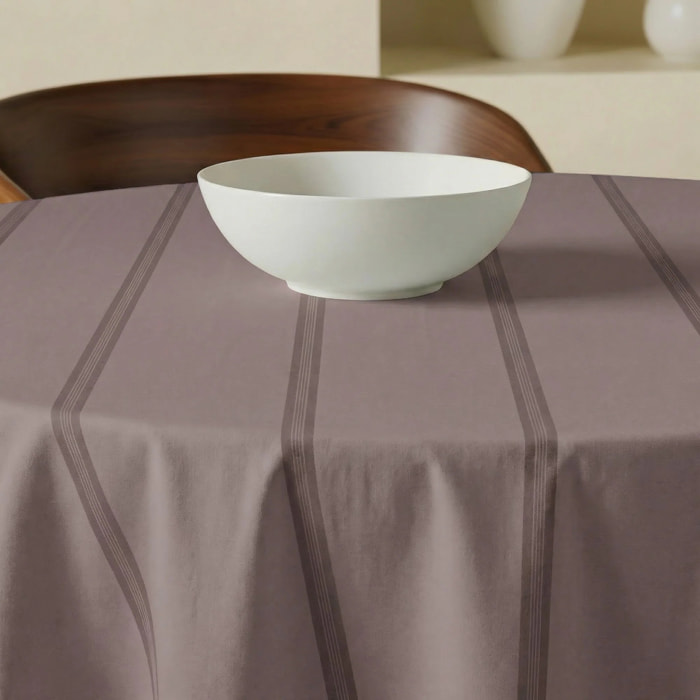 Nappe ronde anti-taches Nua Rose poudré