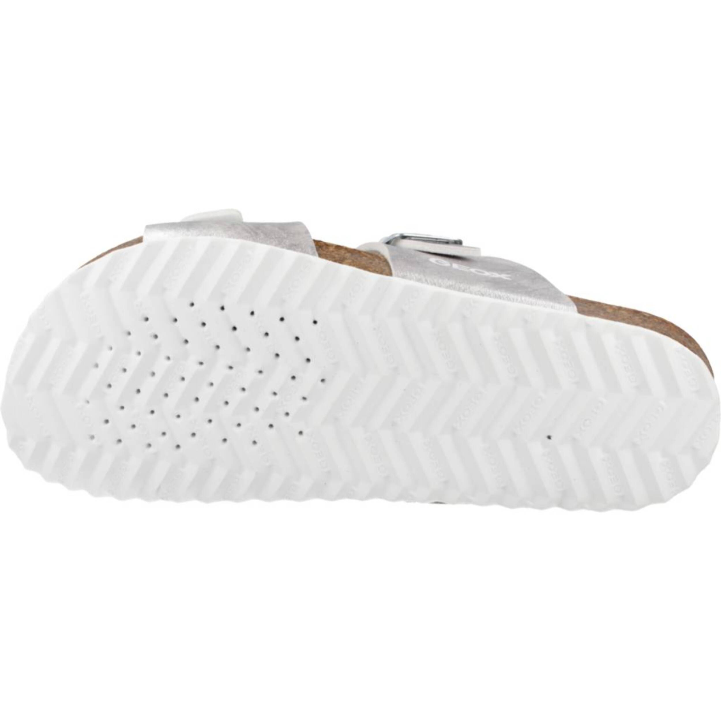 Sandalias Niña de la marca GEOX  modelo J ADRIEL GIRL PLATA