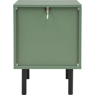 Table de chevet 2 tiroirs en cannage - LUMA