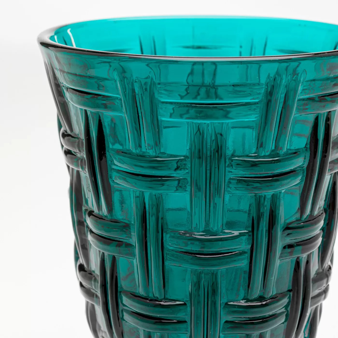 Verres à vin Tissue bleus set de 6 Kare Design