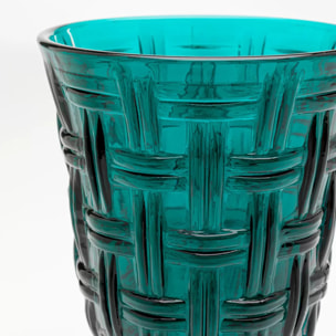 Verres à vin Tissue bleus set de 6 Kare Design