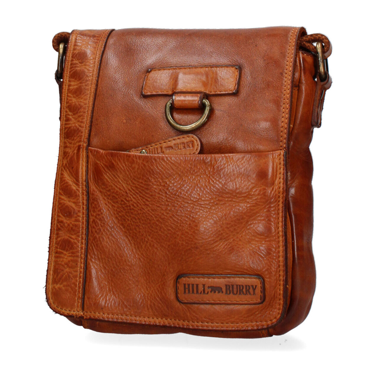 Borsa a tracolla  da uomo In Vera pelle Made in Italy 20x25x6 cm