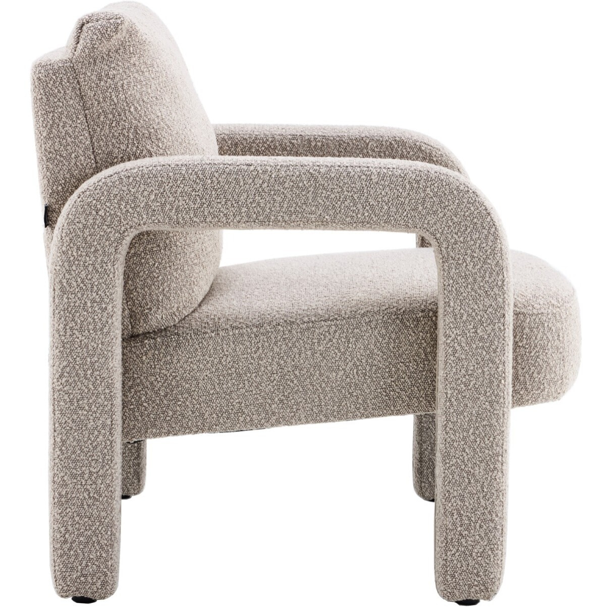 fauteuil en tissu bouclé - NIKO