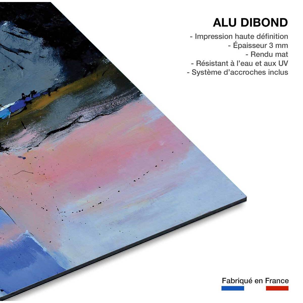 Tableau bleu et rivage côtier Tableau alu Dibond