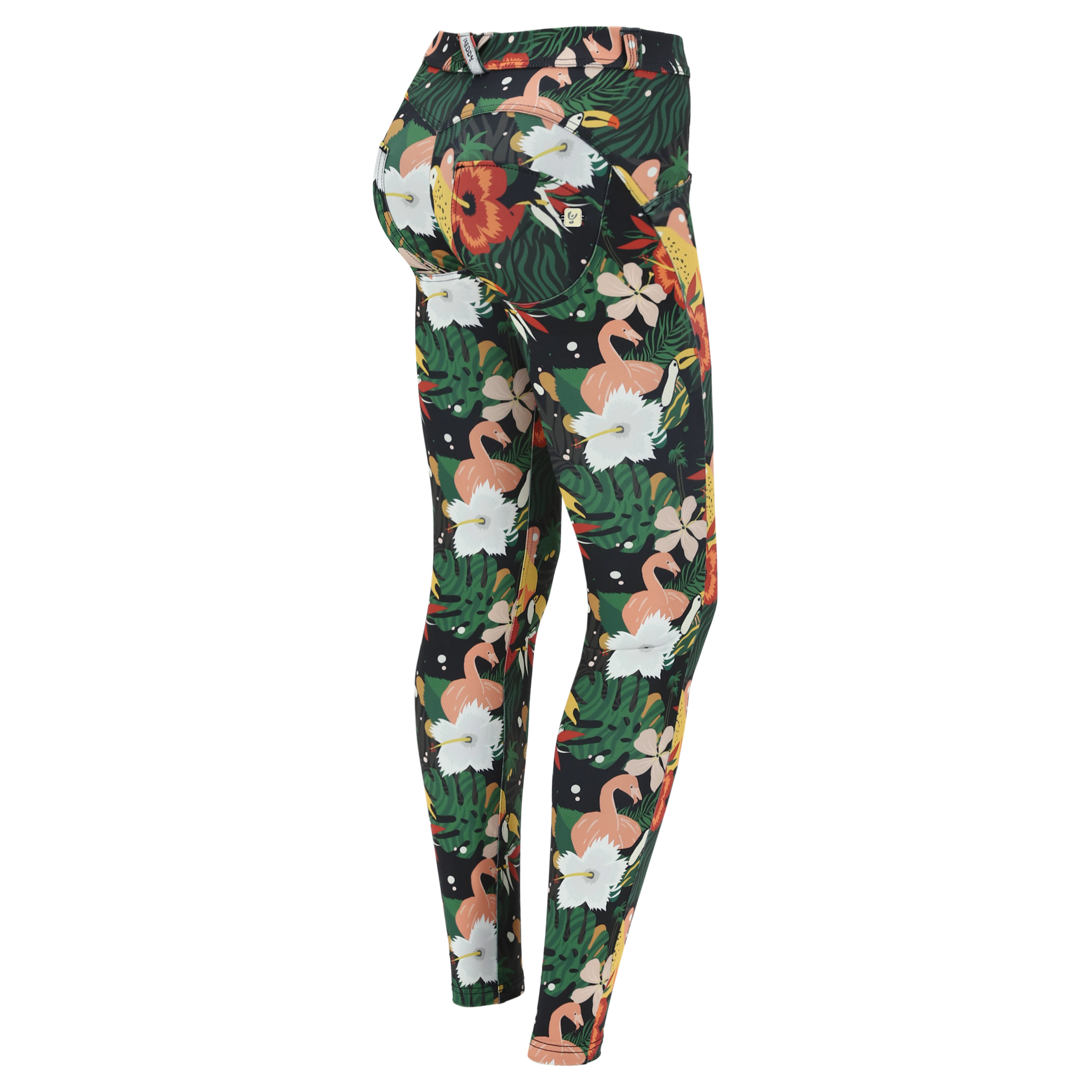 Pantaloni push up WR.UP® tessuto traspirante ecologico floreale