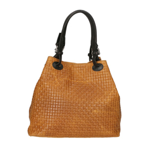 Borsa Shopper da donna In Vera pelle Made in Italy 32x29x17 cm