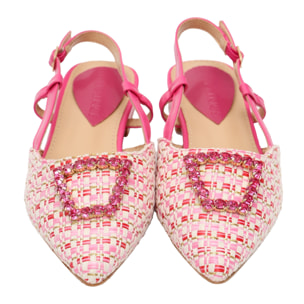 Sandali bassi - applicazione accessorio - tacco 2,5 cm