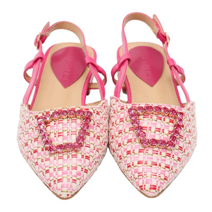 Sandali bassi - applicazione accessorio - tacco 2,5 cm