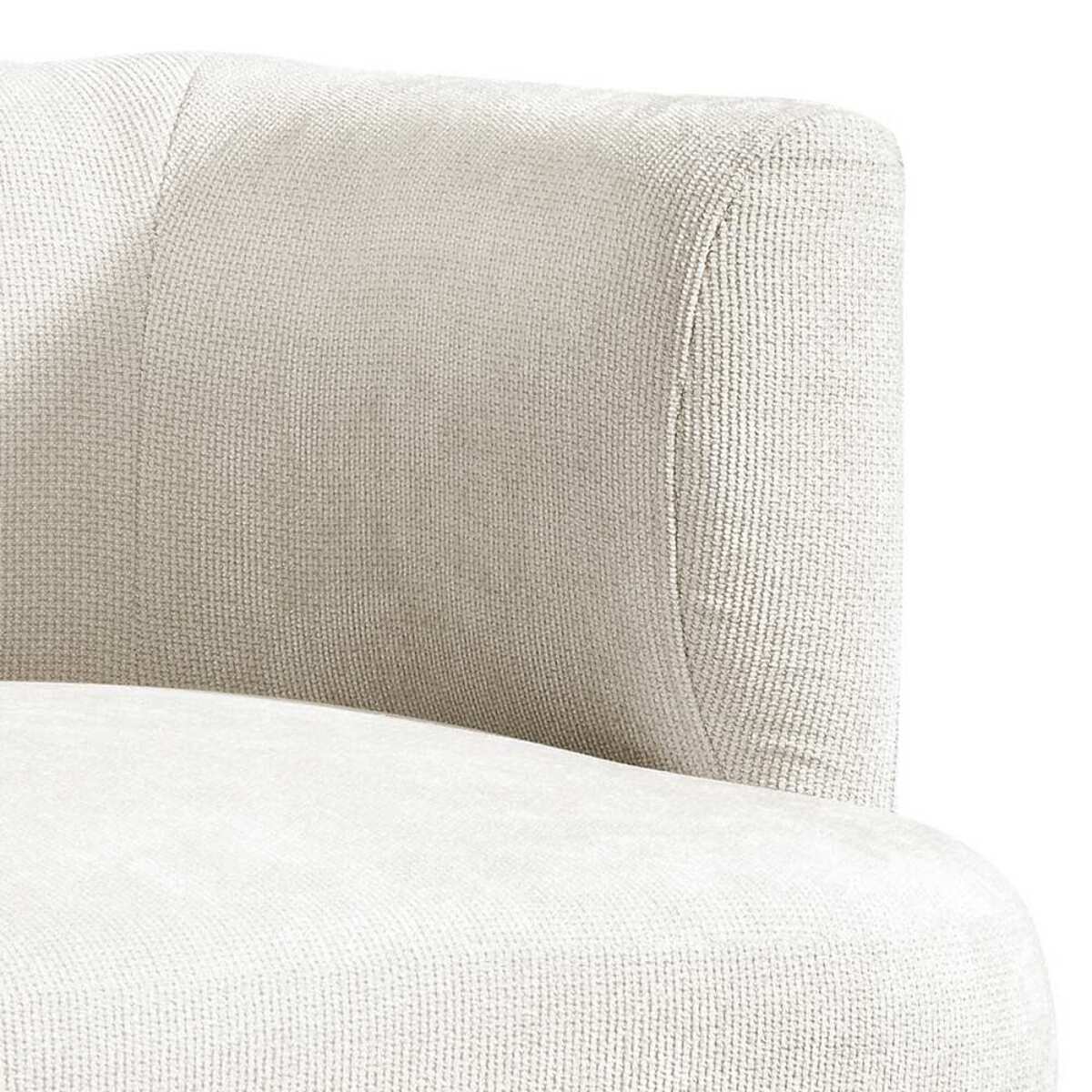 Poltrona design 75x70x68 cm in tessuto beige - Seattle