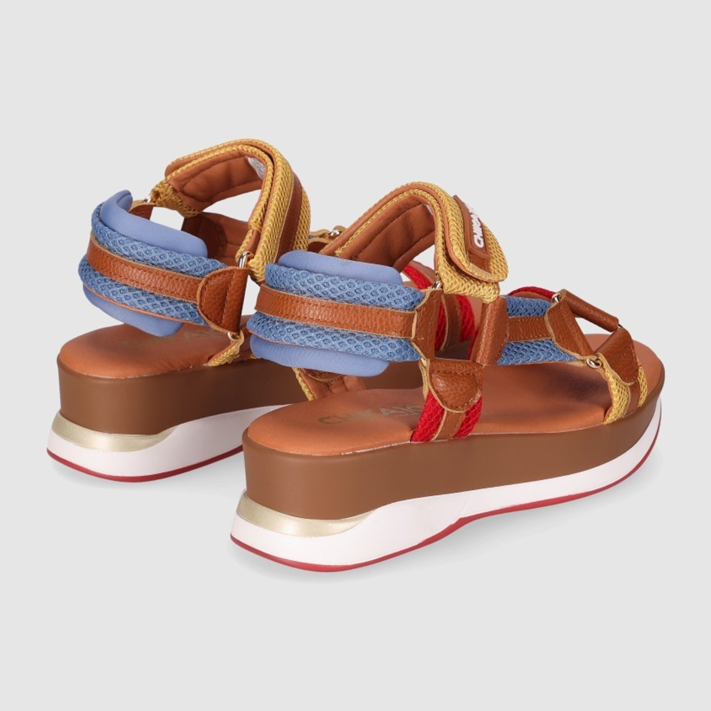 Sandalias de Tejido - Multicolor - Tacón: 5 cm