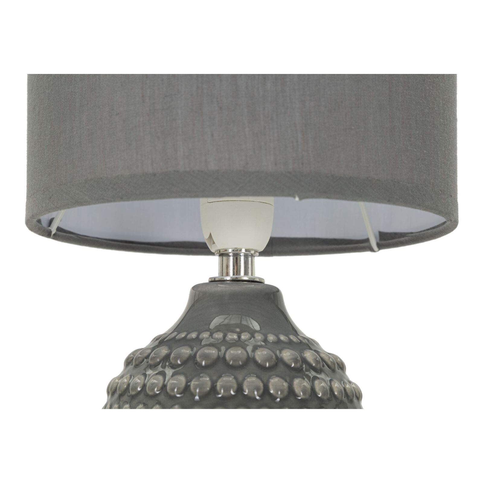 LAMPADA DA COMODINO POINTS GRIGIA CM Ø 15X30,5