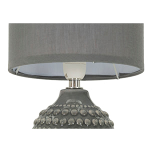 LAMPADA DA COMODINO POINTS GRIGIA CM Ø 15X30,5
