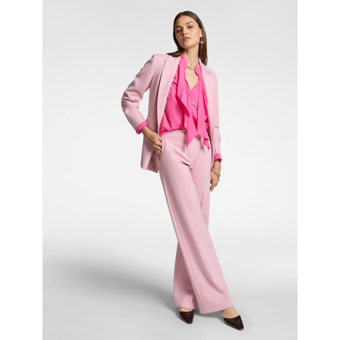 Elena Mirò - Pantaloni maschili in punto Milano - Rosa