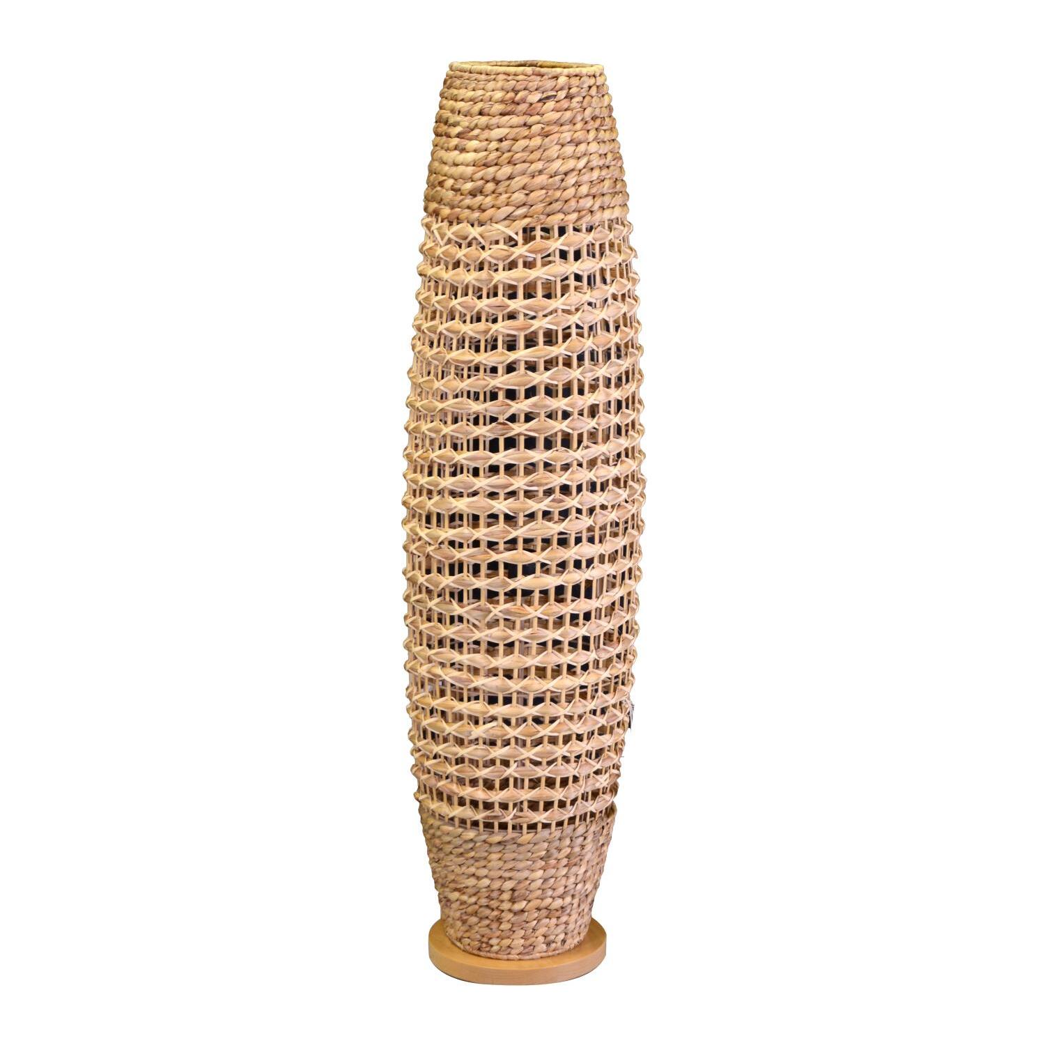 Lampada in rattan naturale da terra con attacco cm ø31h119,5