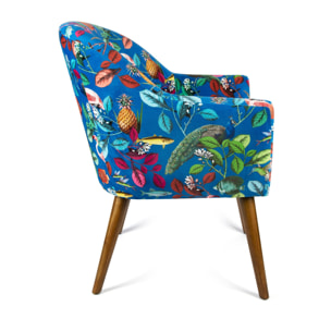 Poltrona Excelsa Rhapsody in poliestere e multistrato 70,5x65x83 cm multicolore