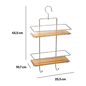 Serviteur de douche 2 niveaux Venterra Bambou