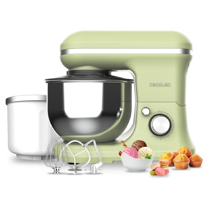 Batidora Amasadora Cecomixer Merengue 5L 1200 Ice-Cream Green. 1200 W, 5 Funcion