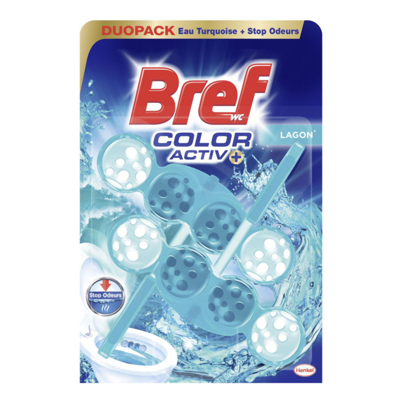 Lot de 4 - BREF WC - Color Activ+ Lagon Duo-Pack