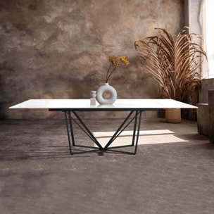 TOMASUCCI Table extensible SPINNE MARBRE BLANC