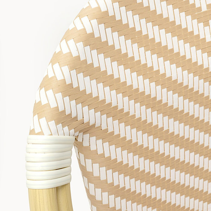 Chaise de jardin avec accoudoirs Montmartre beige Kare Design