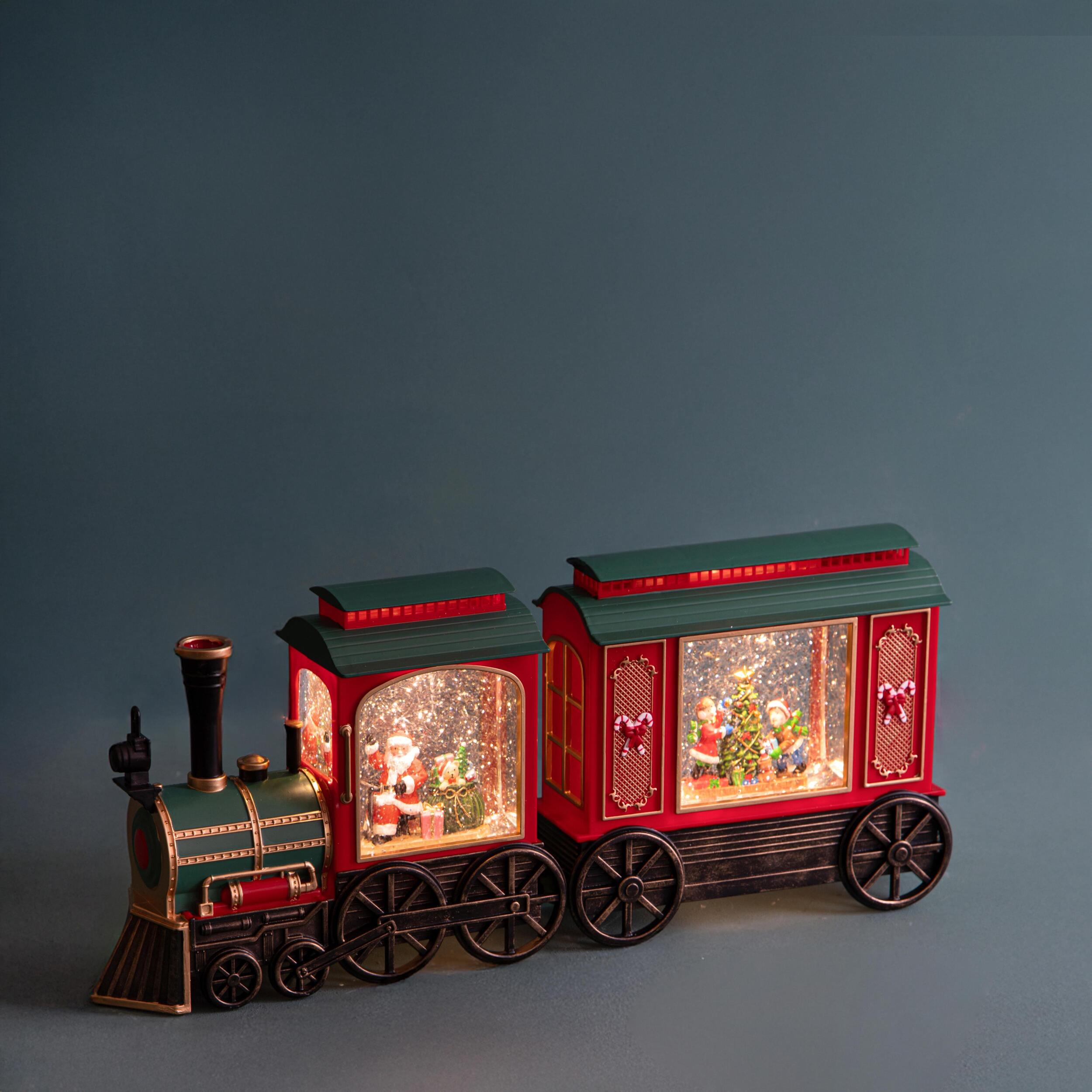 Treno con vagone con santa led+musica - Pezzi 1 - ALTRO - Bianchi Dino SpA