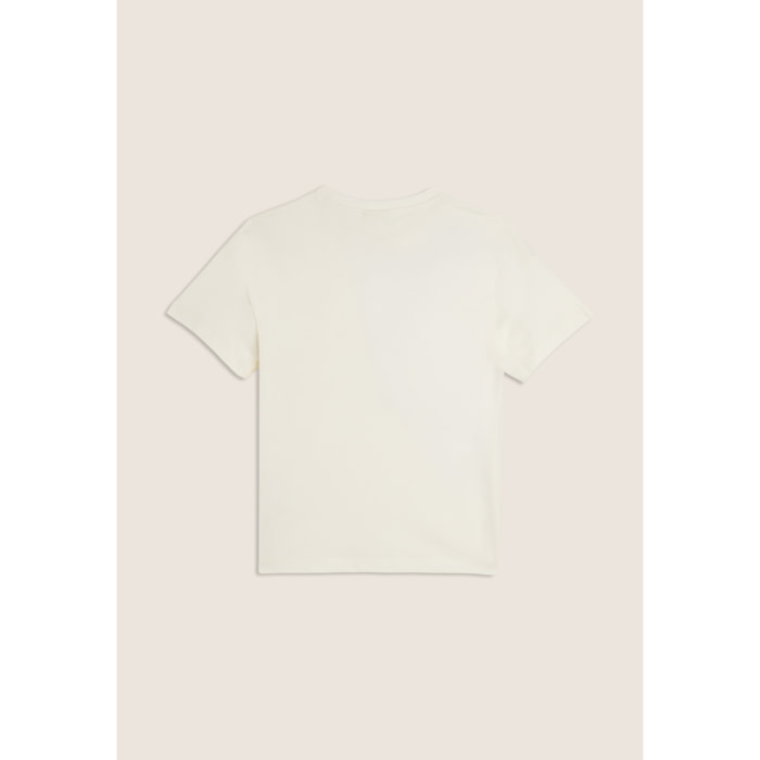 T-shirt Junior regular con grafica omino effetto leopardato
