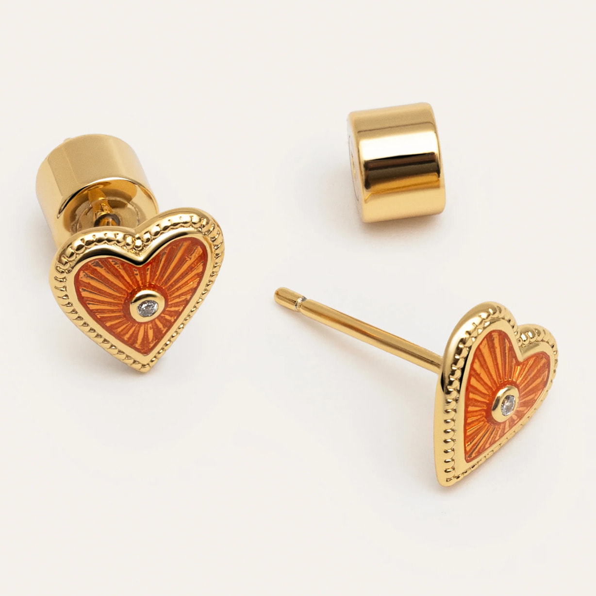 Pendientes My Heart Baño Oro