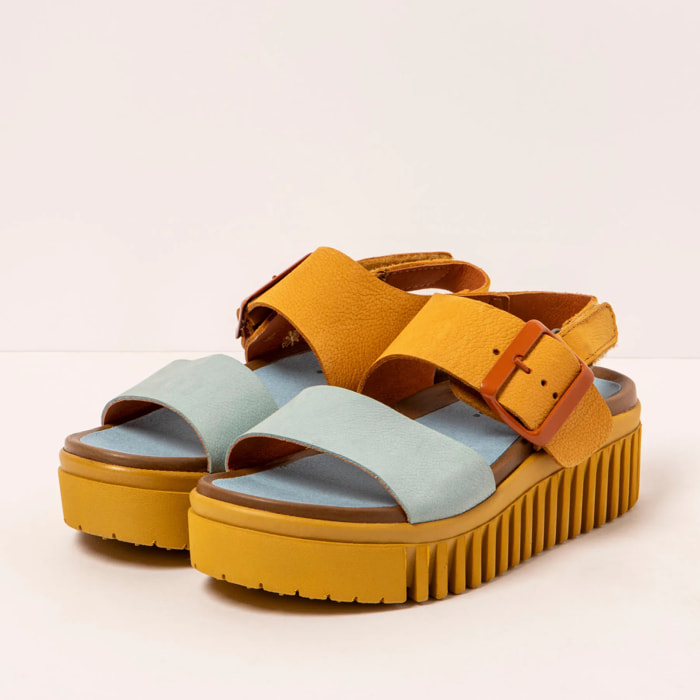 Sandalia de cuña 1578 MULTI HONEY-HAWAI/BRIGHTON color Honey-hawai