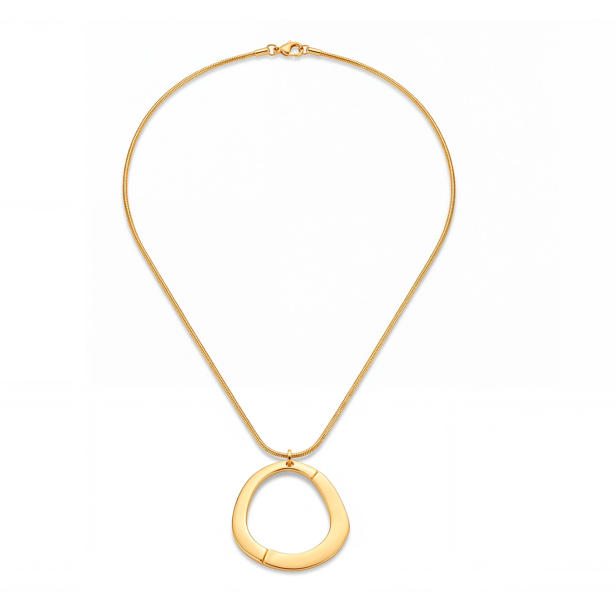 Collar acabado en oro amarillo de 18k