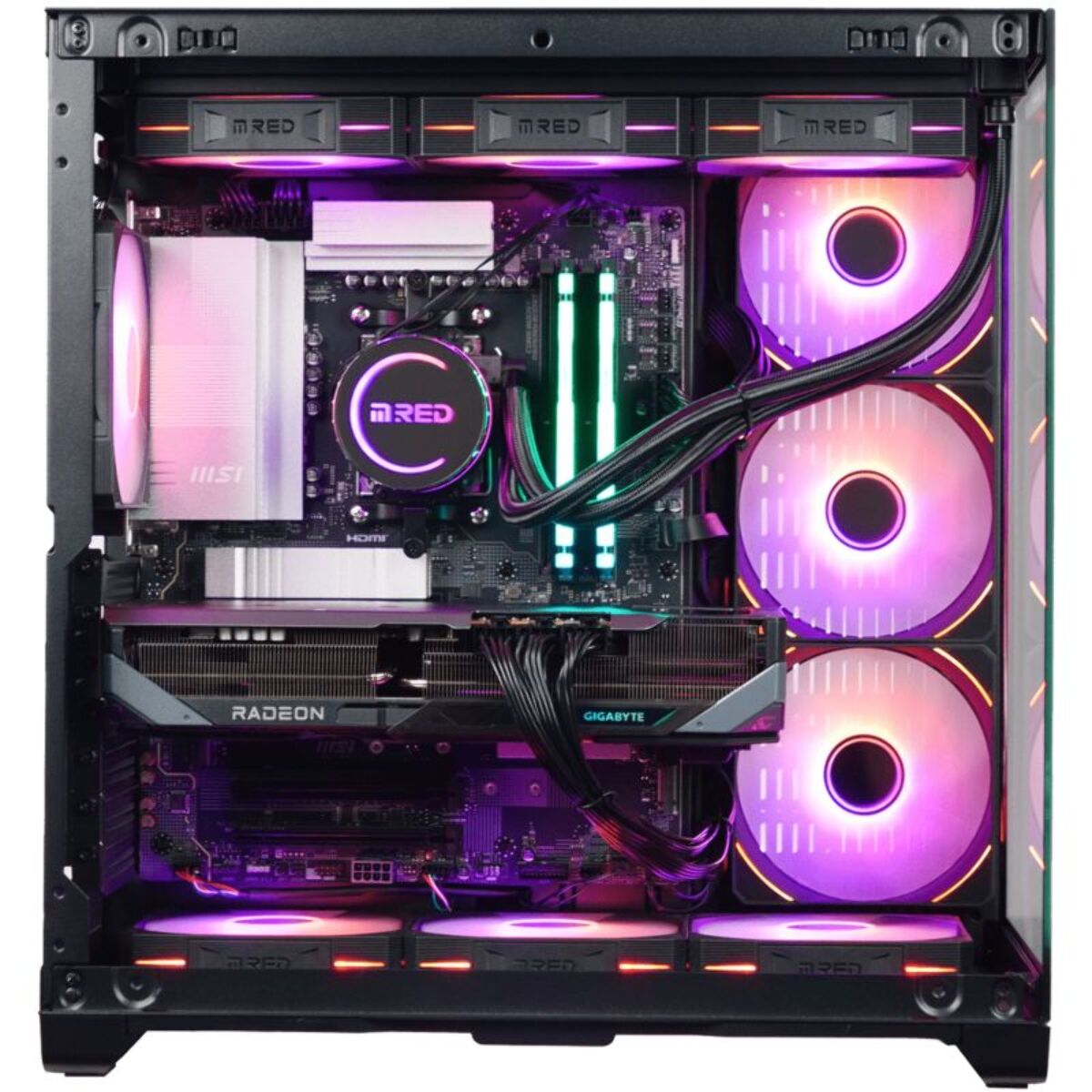 PC Gamer MRED AMD Ryzen 7 7800X3D – AMD Radeon RX 9070 XT – 32 Go RAM DDR5 – SSD 1 To