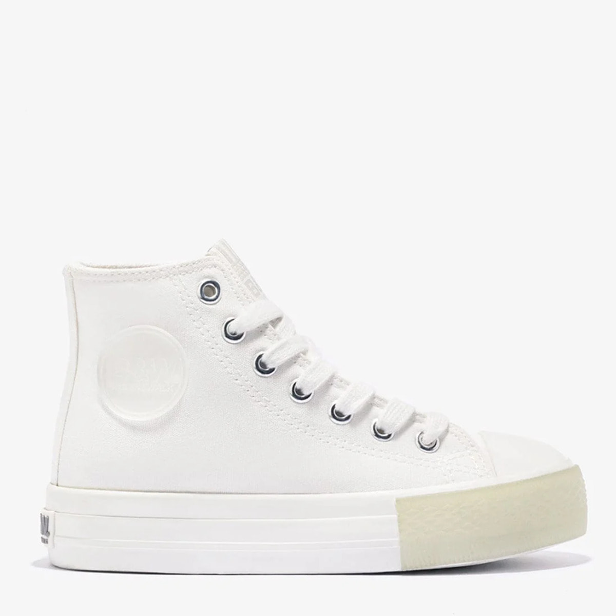 Zapatillas Basic Hi-Top blancas de lona