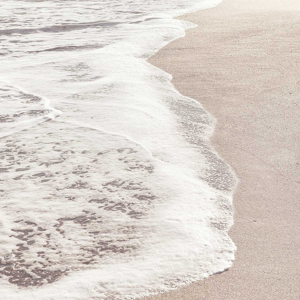 Tableau rivage rose Tableau alu Dibond