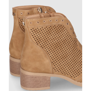 Botines de Piel Sintética - Cuero - Tacón: 5 cm