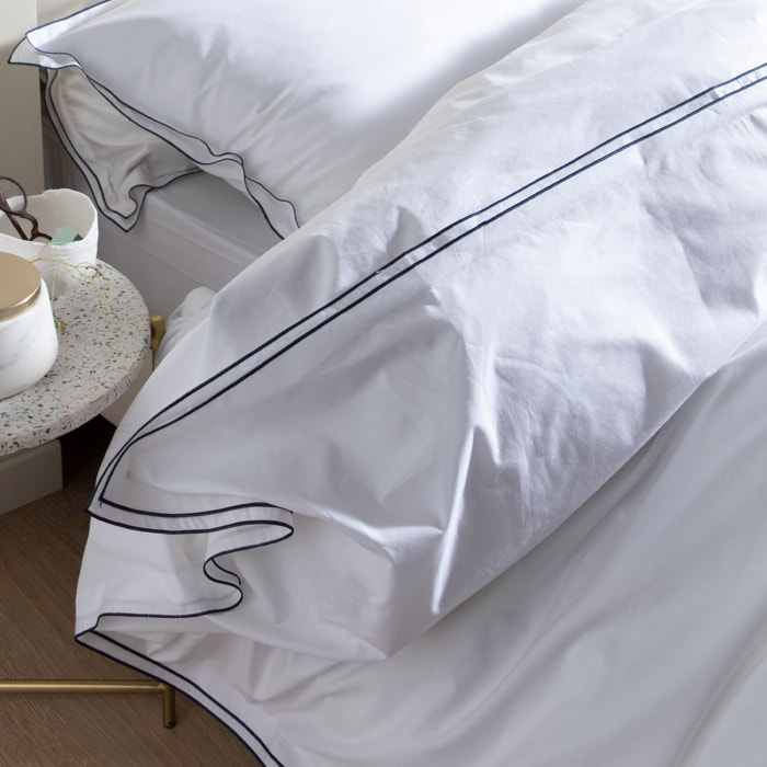 Housse de couette en percale de coton, SIMPLICITÉ CHIC