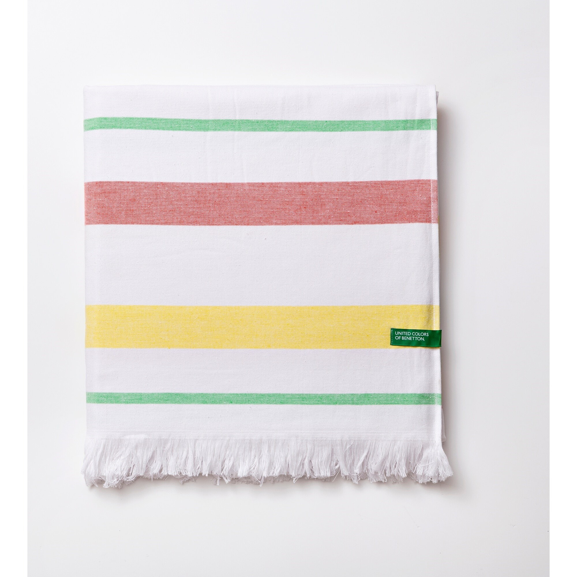 Hammam 80x165cm 350gsm 100% algodón rosa, amarillo y verde rainbow be