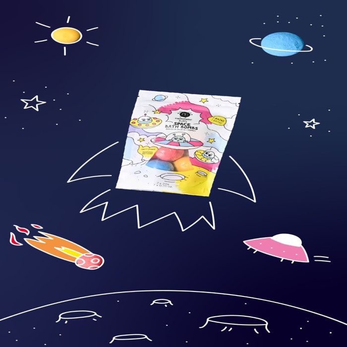 Space Bath Bombs - Boules de Bain de l'Espace 7x20g