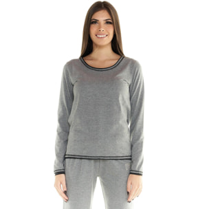 T-shirt Leone donna con maniche lunghe Leisure