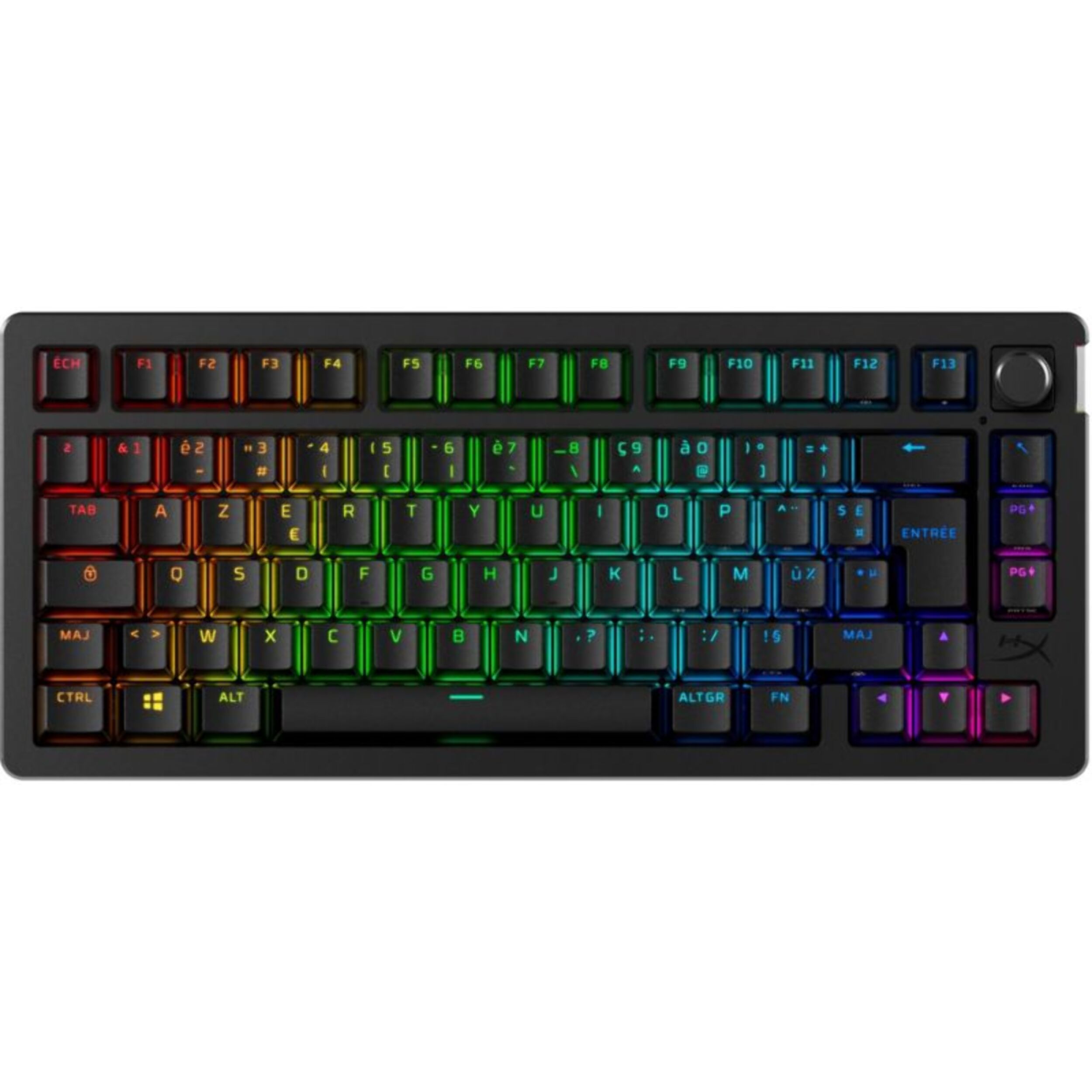 Clavier gamer sans fil HYPERX Alloy Rise Wireless 75