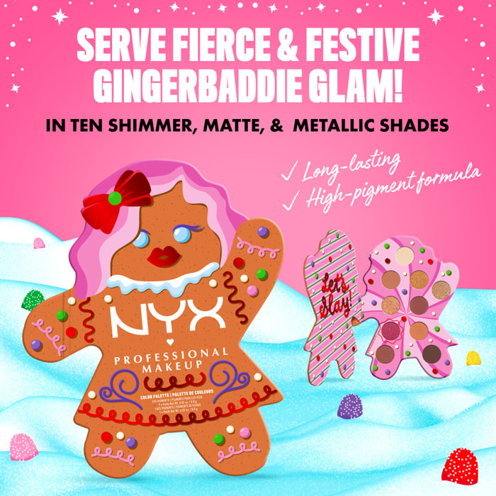 NYX Professional Makeup Collection Limitée Gingerbaddie Land Palette Fards à Paupières