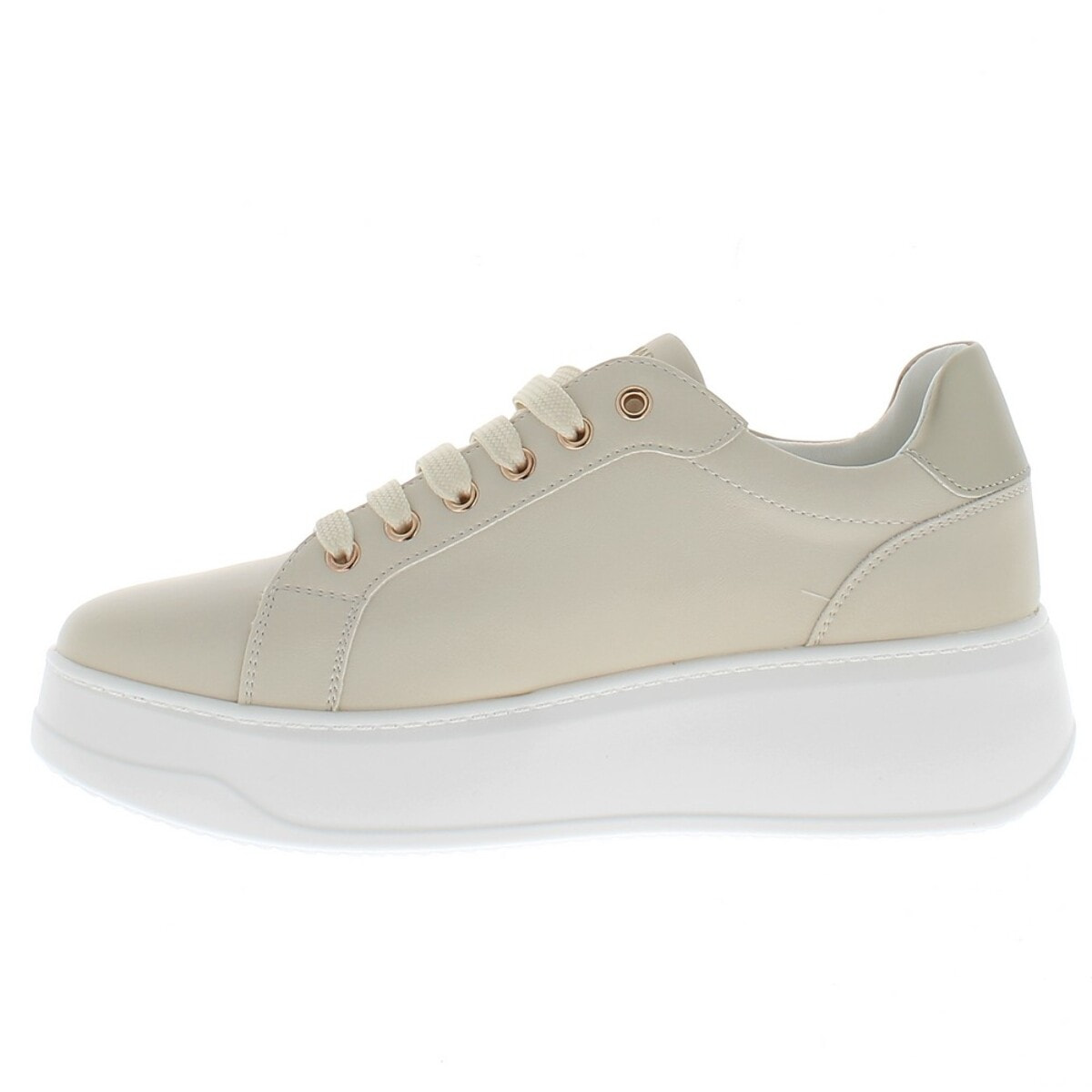 Armata di Mare Scarpe Donna Sneakers Basse con Soletta in Memory Foam AMD S51H31 Light Beige