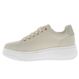 Armata di Mare Scarpe Donna Sneakers Basse con Soletta in Memory Foam AMD S51H31 Light Beige